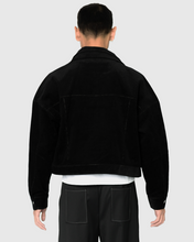 Load image into Gallery viewer, DOUBLE COLLARED JACKET IN BLACK