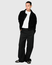 Load image into Gallery viewer, DOUBLE COLLARED JACKET IN BLACK
