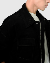 Load image into Gallery viewer, DOUBLE COLLARED JACKET IN BLACK