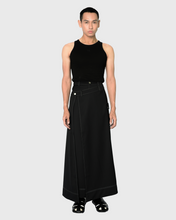 Load image into Gallery viewer, 2-LAYER A-LINE SKIRT IN BLACK