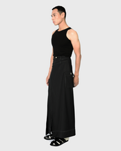 Load image into Gallery viewer, 2-LAYER A-LINE SKIRT IN BLACK