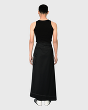 Load image into Gallery viewer, 2-LAYER A-LINE SKIRT IN BLACK