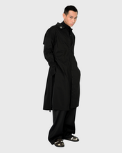 Load image into Gallery viewer, MIDI TRENCH SHIRT IN BLACK