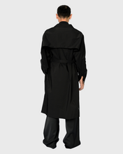 Load image into Gallery viewer, MIDI TRENCH SHIRT IN BLACK