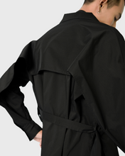Load image into Gallery viewer, MIDI TRENCH SHIRT IN BLACK