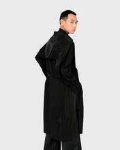 Load image into Gallery viewer, MIDI TRENCH SHIRT IN BLACK
