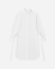 Load image into Gallery viewer, MIDI TRENCH SHIRT IN WHITE