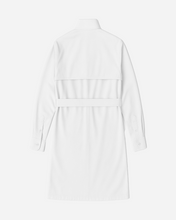 Load image into Gallery viewer, MIDI TRENCH SHIRT IN WHITE