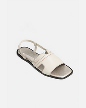 Load image into Gallery viewer, 1311 TOP-STITCHED WOMEN SANDALS IN OFF WHITE