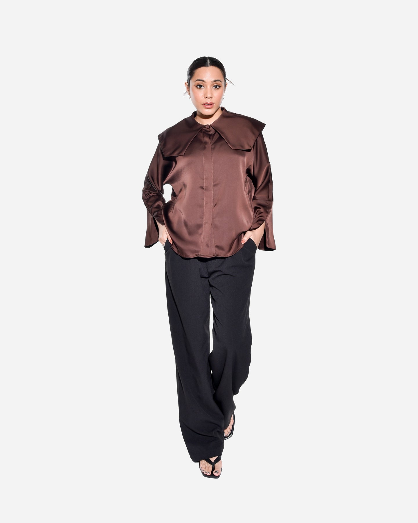 NAOMI TOP IN BROWN