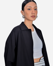 Load image into Gallery viewer, TRENCH SHIRT WOMEN IN BLACK
