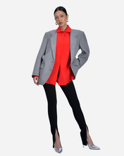 Load image into Gallery viewer, TRENCH SHIRT WOMEN IN RED
