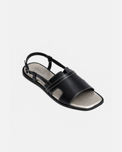 Load image into Gallery viewer, 1311 TOP-STITCHED WOMEN SANDALS IN BLACK
