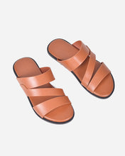 Load image into Gallery viewer, STRAPPY MEN SLIDERS IN BROWN
