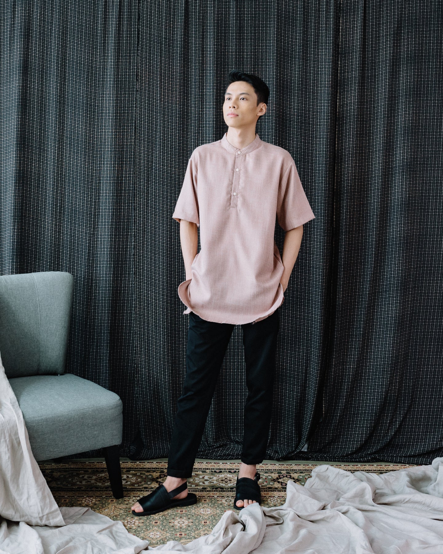 Khalil in Dusty Pink