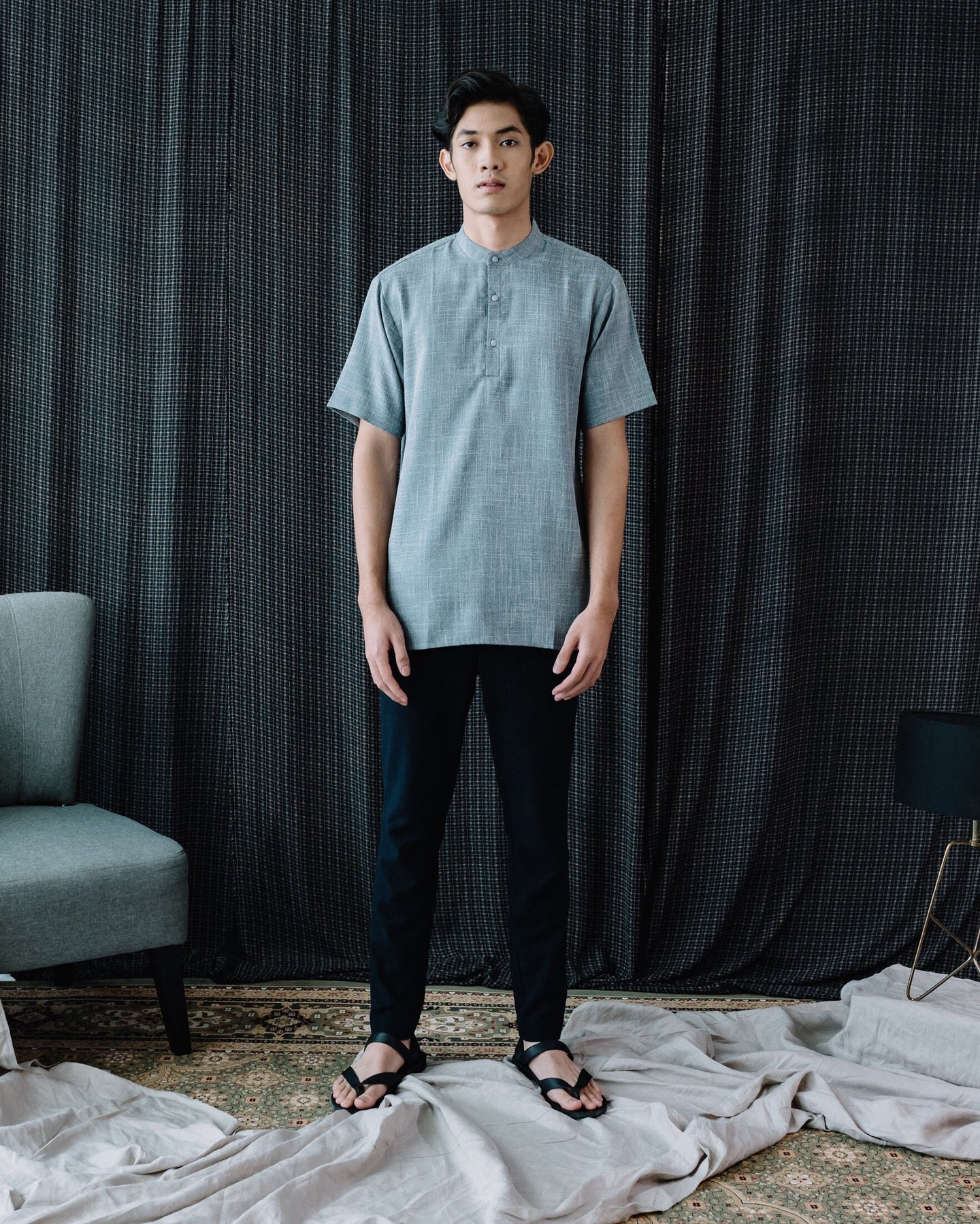 Khalil in Blue Grey